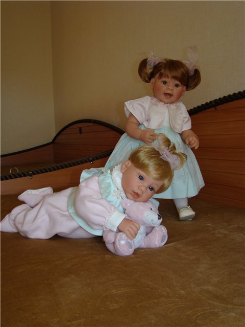 Две сестрички- "Жемчужный букет".Коллекционные куклы Ли Миддлтон (фото 9)