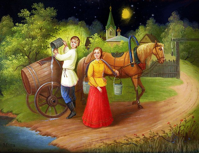 Усмотри тропинку в сказку или Здесь русский дух, здесь Русью пахнет. Федоскинская лаковая миниатюра