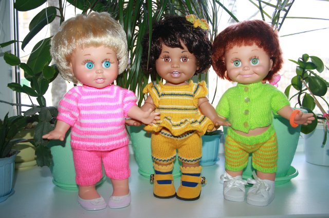 Яркие весенние полосочки для Galoob baby face