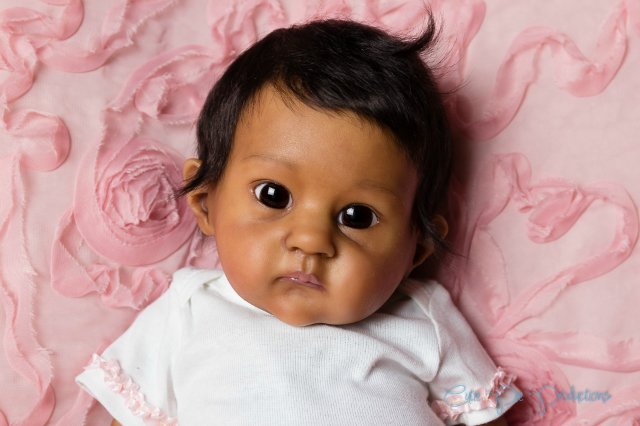 Этническая крошечка реборн, прототип PIXIE скульптора Bonnie Brown