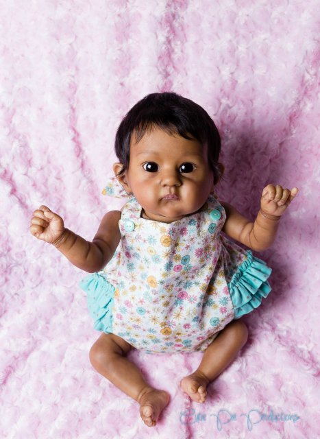 Этническая крошечка реборн, прототип PIXIE скульптора Bonnie Brown