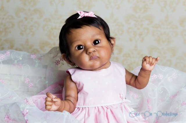 Этническая крошечка реборн, прототип PIXIE скульптора Bonnie Brown