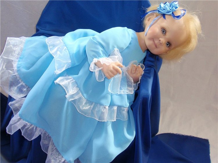 Платье для Ланочки — Одежда и обувь для кукол своими руками: фото (фото 7)