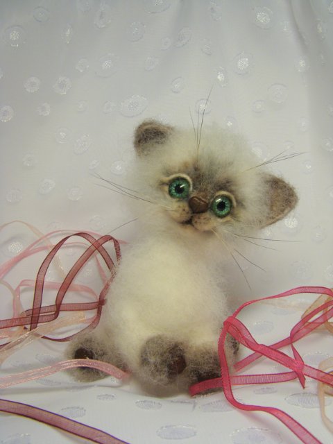 Запутанная история. Игрушка валянием из шерсти (фото 6)