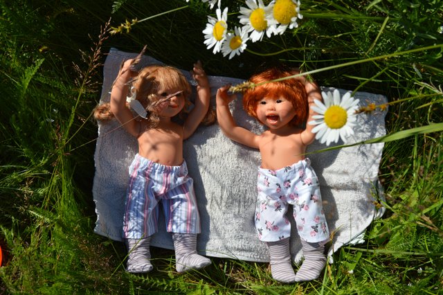 Шито белыми нитками... Вихтели от Rosemarie Anna Muller