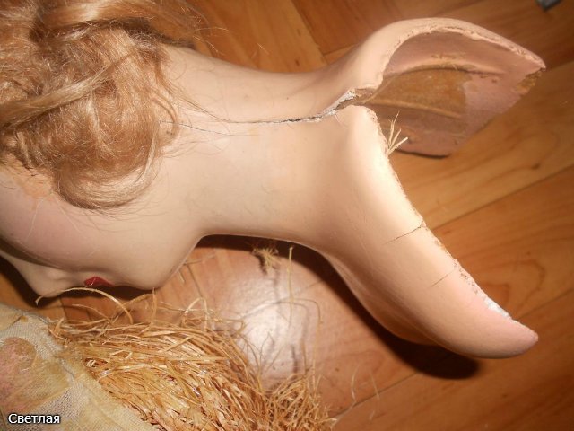 Реставрация Будуарной антикварной куклы. Часть первая. Золушка (фото 9)