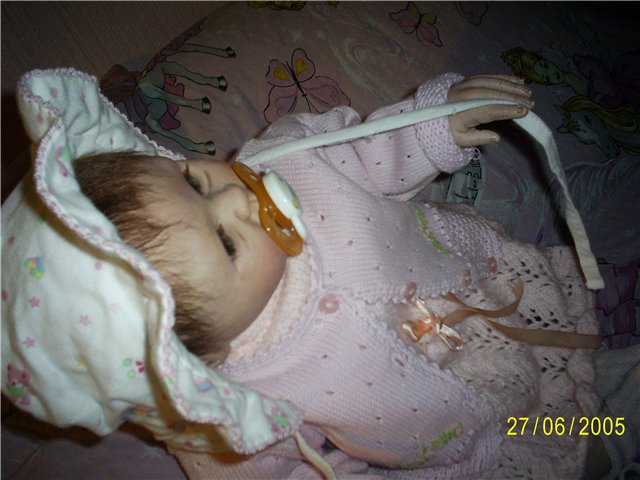 Мой первый вязальный опыт,после долгого перерыва... Для куклы реборн