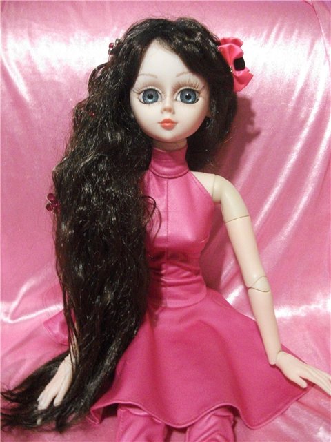 Девочка в розовом, 60см восхищения (фото 7)