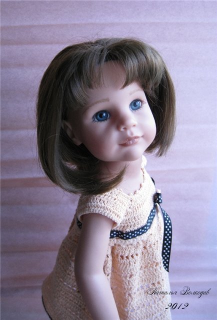 Платья цвета крем-брюле, куклы Гётц (фото 8)