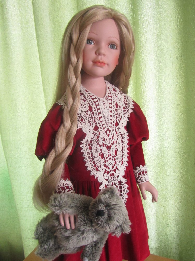 Фарфоровая кукла Ева - "реверанс позапрошлому веку"