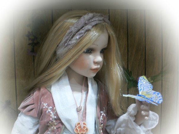 Фарфоровая кукла Ева - "реверанс позапрошлому веку" (фото 2)