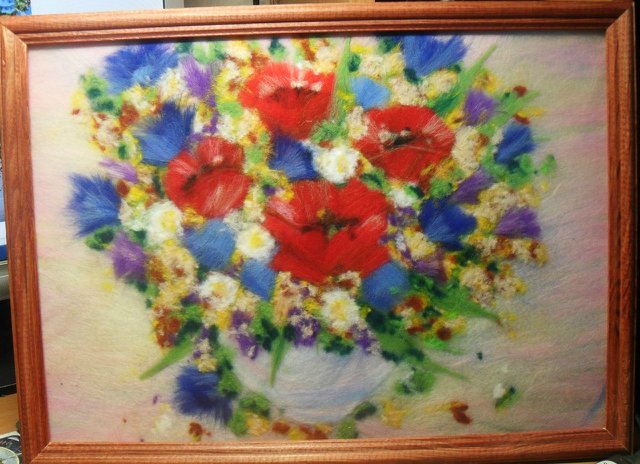 Картины из шерсти. Подборка