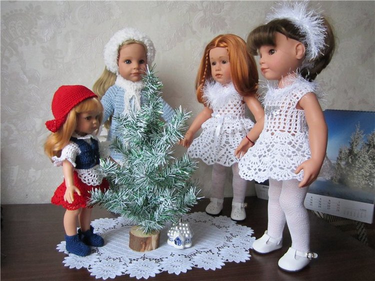 Обновки под ёлочку — Одежда и обувь для кукол своими руками: фото