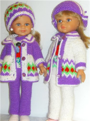 И опять снегири... Комплекты теплой одежды для фэйсинок, паолочек и кукол Готц