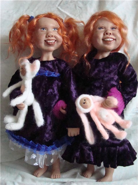 Лаура и Луиза. Авторские куклы ООАК Кондрашовой Ирины