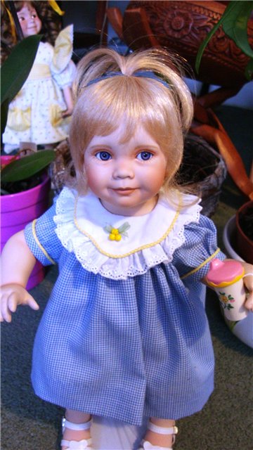 Еще одна маленькая очаровашечка, кукла из фарфора от Анны Тиммерман (фото 2)