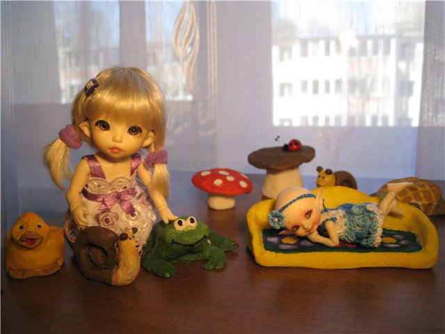 Поделки для дачи. Куклы БЖД - Пукифи Анте и реалпуки Пупу (фото 6)