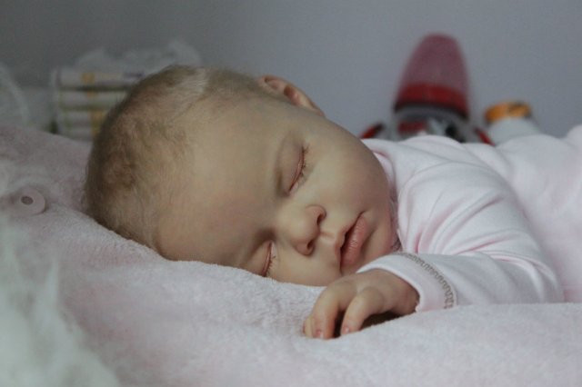 Спящая крошка НОА. Куколка реборн Виктории Вишни