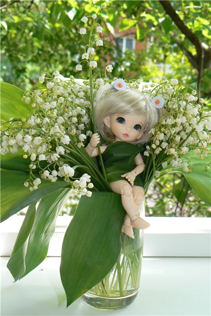 Весенние хлопоты Росинки - куколка bjd (фото 6)