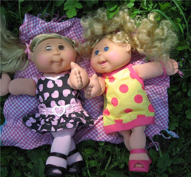 Выходной на природе — Куклы Cabbage Patch Kids (Капустки): винтаж 80 (фото 4)