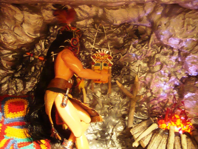 Пещера Апача. Кукольная миниатюра