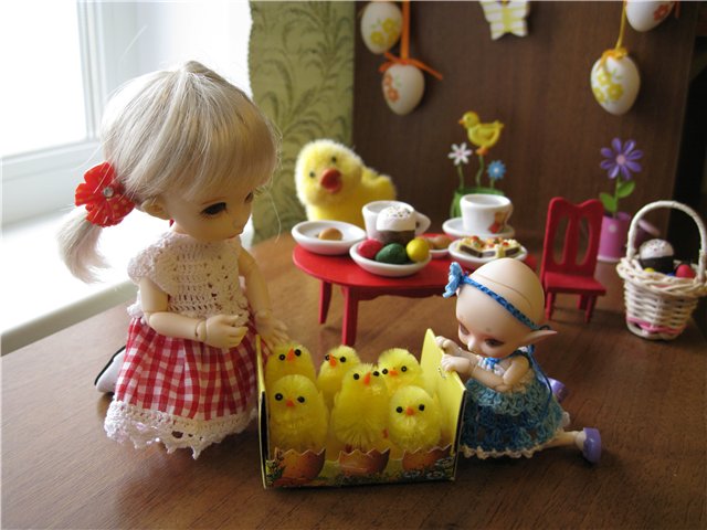 Встречаем Светлую Пасху. Куклы БЖД Пукифи Анте и Реалпуки Пупу (фото 6)
