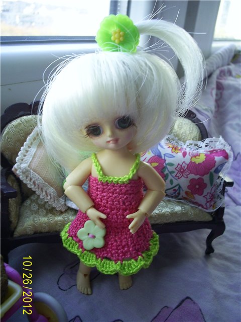 Наряжались, наигрались - и немного показались. Обновки для куклы БЖД (фото 5)