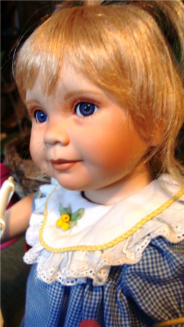 Еще одна маленькая очаровашечка, кукла из фарфора от Анны Тиммерман (фото 10)