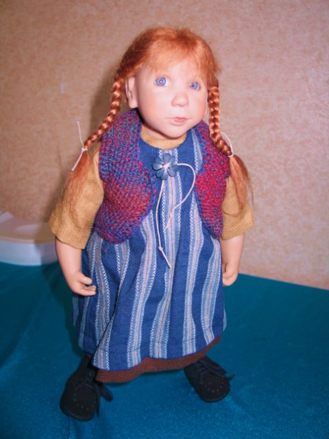 Приехала моя рыжая хитрущая девица Sandrjin, коллекционная кукла от Zwergnase (фото 2)