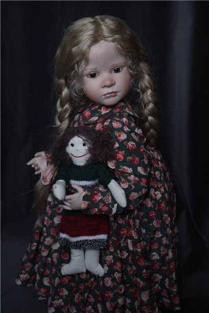 Фарфоровая кукла-снегурочка Офелия (Ophelia) от Ruth Treffeisen. Просто наступила зима