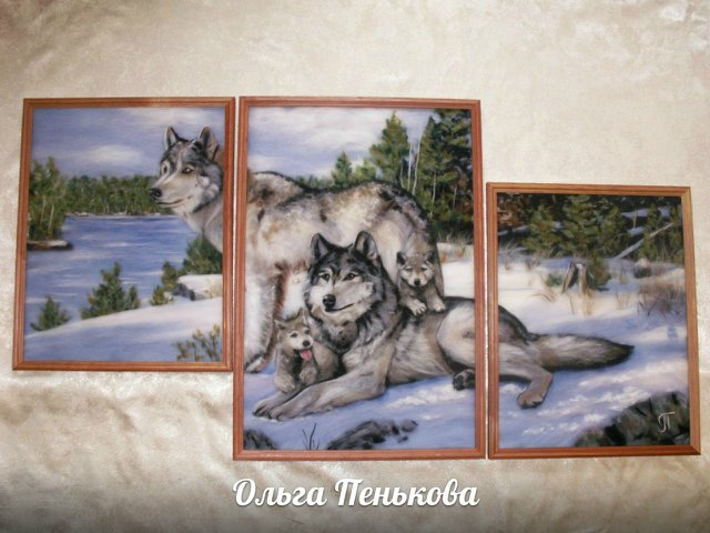 Картины из шерсти. Подборка (фото 6)