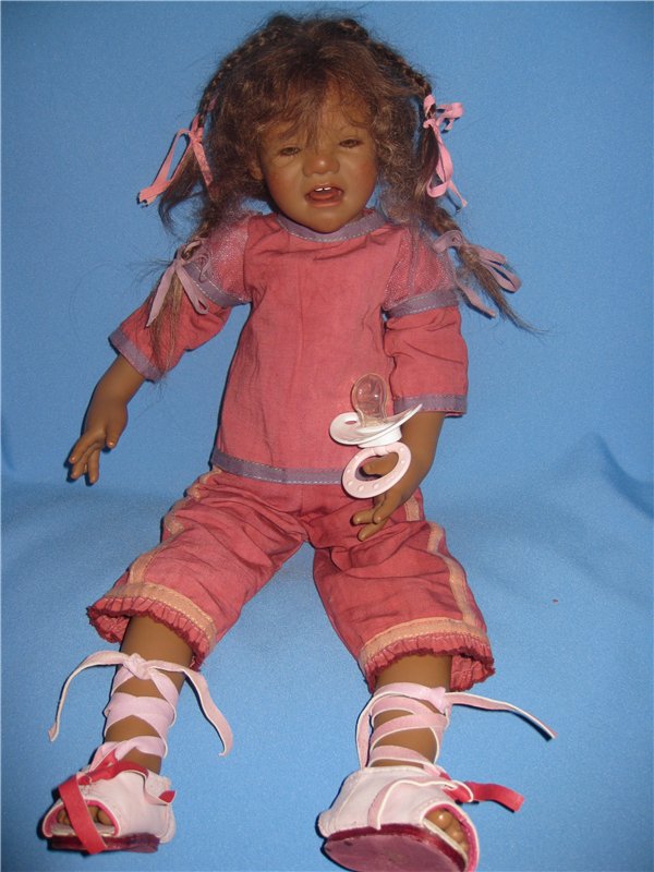 Кто подскажет, как ребенка успокоить? Коллекционная кукла Inke A.Himstedt