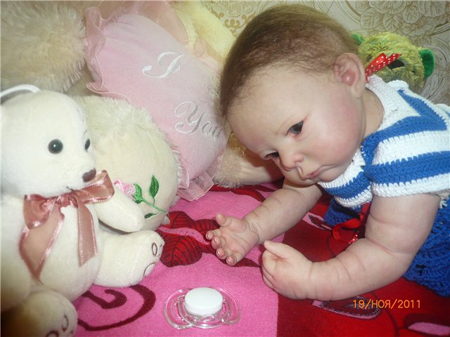 Мамина радость - Оленька! Кукла реборн Светланы Преображенской