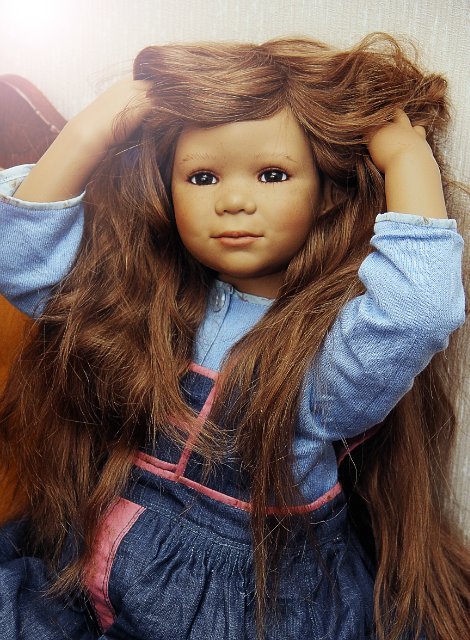 Дитя улиц и одновременно нежнейшее создание Сина куколка от Annette Himstedt 2004г.выпуска (фото 6)