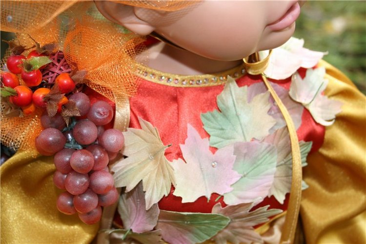 "Осени краски"... Платье для куклы