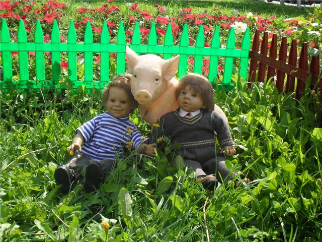 Мои мальчики гуляют. Куклы Munecas Arias, Paola Reina. Москва, Ясенево