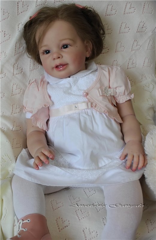 Поделись улыбкою своей.Стефания,кукла реборн Анастасии Гангало