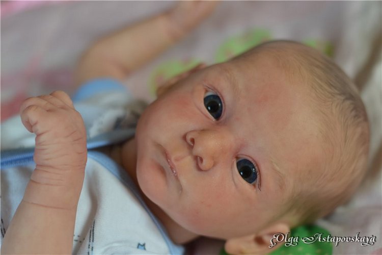 Кукла реборн Mathis от Gudrun Legler, художник Ольга Астаповская (фото 8)