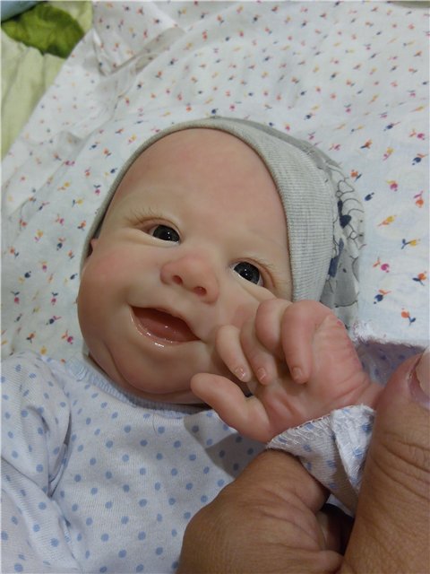 Томми улыбашка реборн. Второй подходик к этому замечательному молдику