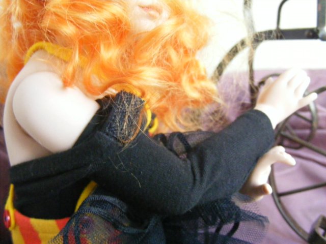 Фарфоровая кукла Zinnia автора Jan MClean, коллекция Flower Heart Collection