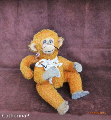 Мартышка и очки — Текстильные игрушки и примитивы: кофейные (фото 7)