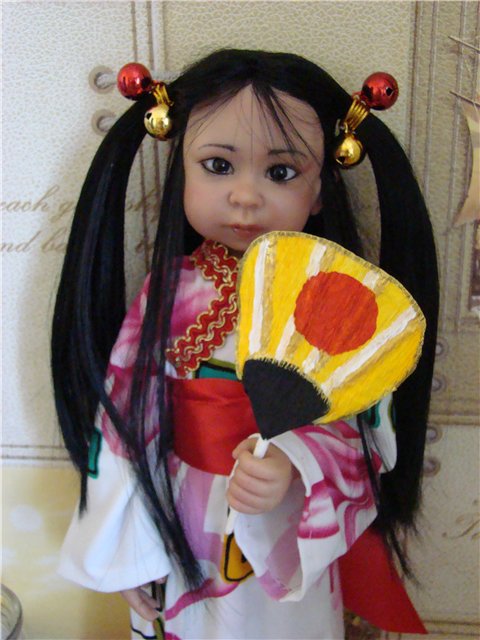 Японская тема. Авторские куклы Кондрашовой Ирины (фото 10)