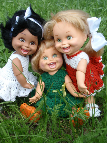 Летняя прогулка Наталок — Куклы Galoob Baby Face (Фейсинки): винтаж 90 (фото 4)