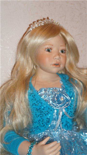 Фарфоровая кукла БИРГИТ - Лазурная Мечта от Кристин Оранж