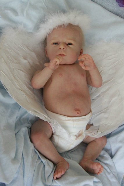 И еще один Ангелочек... Куколка реборн Вишни Виктории (фото 10)