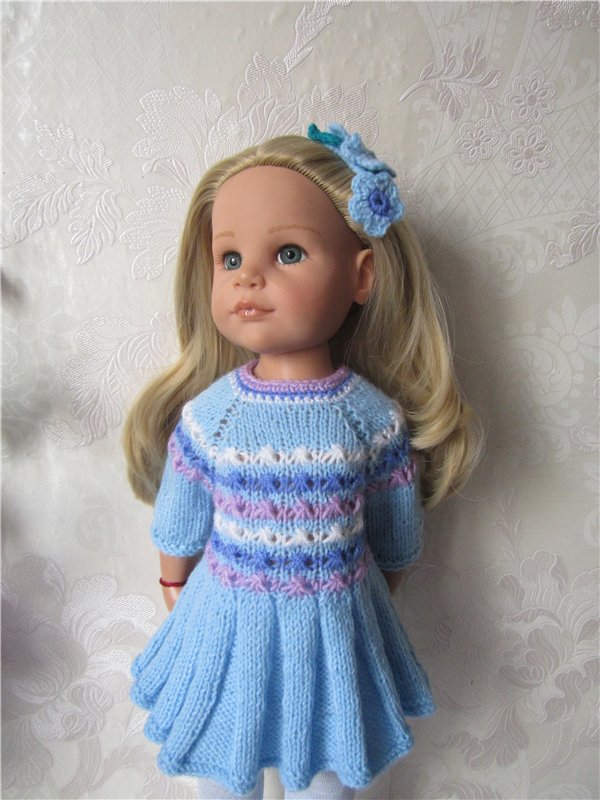 ... И заколка с незабудками для куклы своими руками (фото 9)