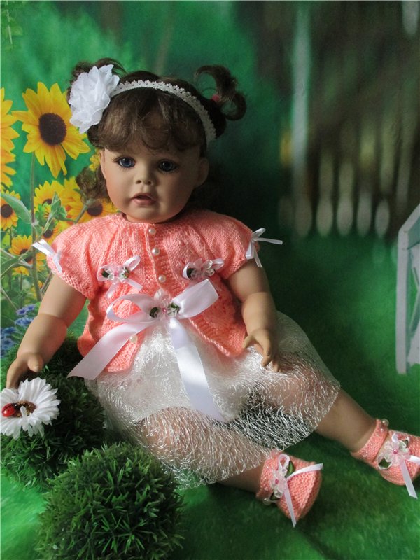 " Цветущая Яблонька"- моя новая работа ( для малышек Lee Middleton ,реборн и всеx подобныx малышек-очаровашек)
