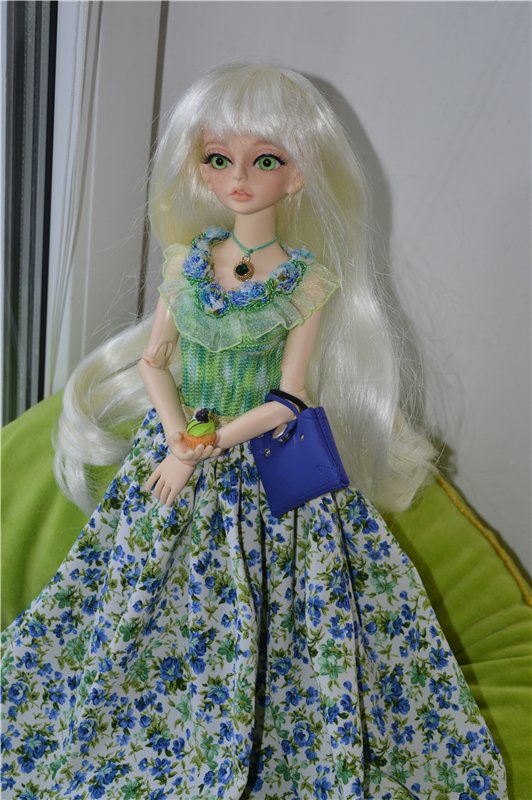 Синие розы — Одежда и обувь для кукол своими руками: фото