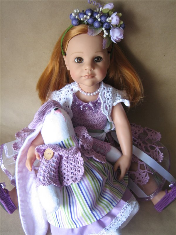 Наряд №3 ... сиреневый — Одежда и обувь для кукол своими руками: фото (фото 4)