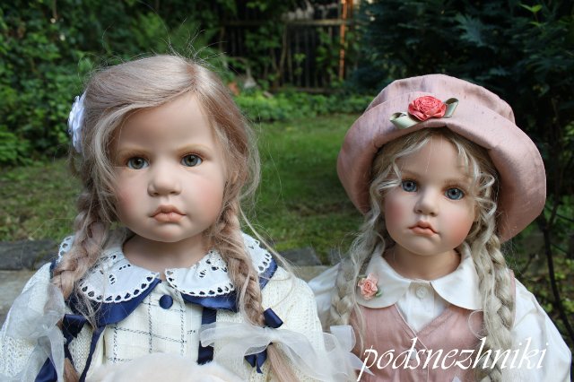 Летние девочки - редкие белокурые красавицы от Хильдегард Гюнцель для Walterhäuser Puppenmanufaktur